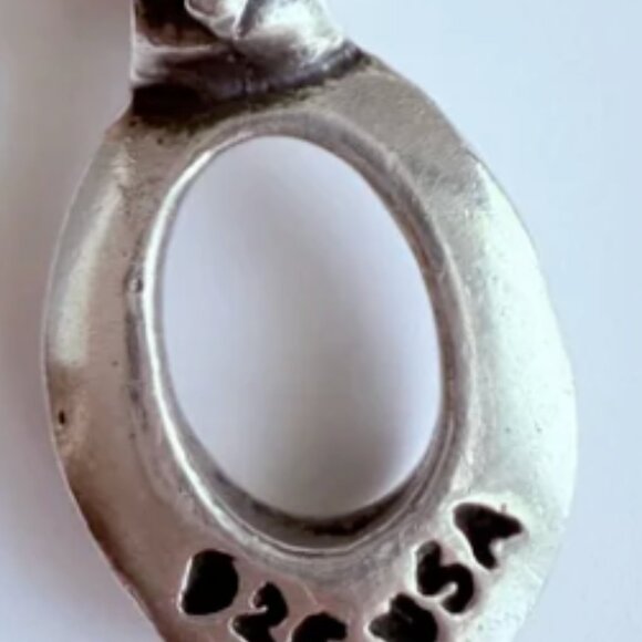 King Baby Logo Charm Pendant Ball Chain Sterling Silver 925 Necklace - Picture 8 of 10